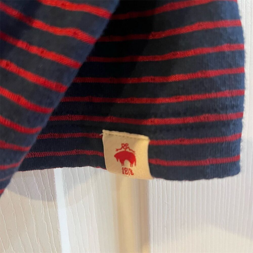 Brooks Brothers Red Fleece Men's Striped Henley Shirt Size M - Picture 3 of 8